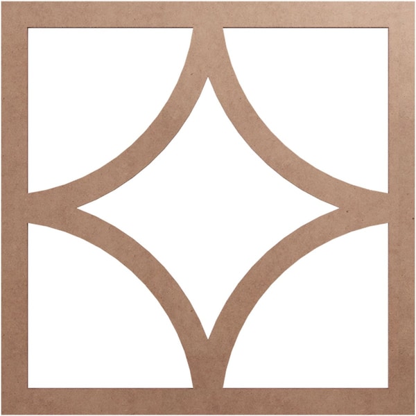 Ekena Millwork Statesman Wood Fretwork Pierced Ceiling Medallion, Wood (Paint Grade), 18"OD x 11 1/2"ID x 3/8"T CMWP18X18X0375STMF - main